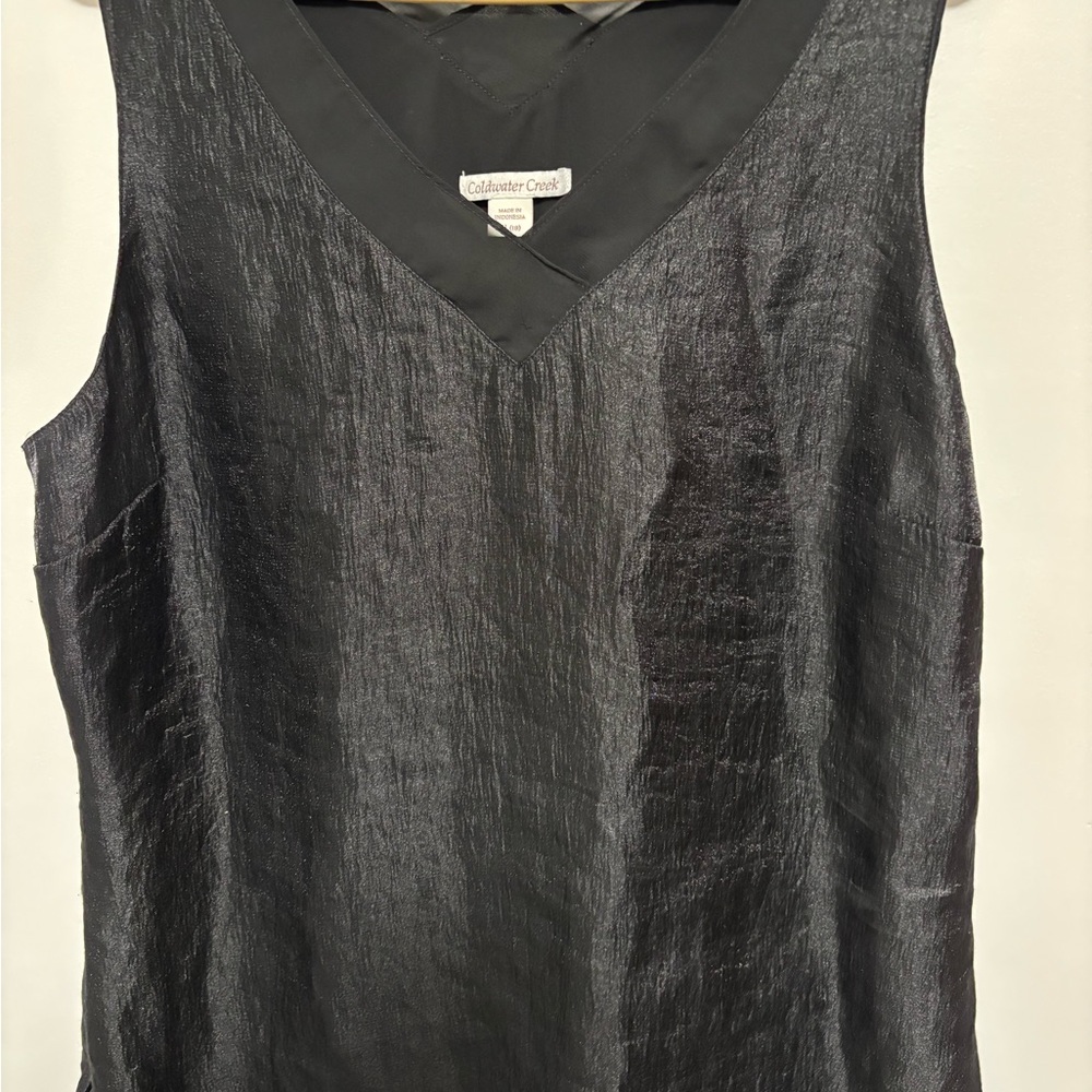Coldwater Creek Black Sleeveless Top